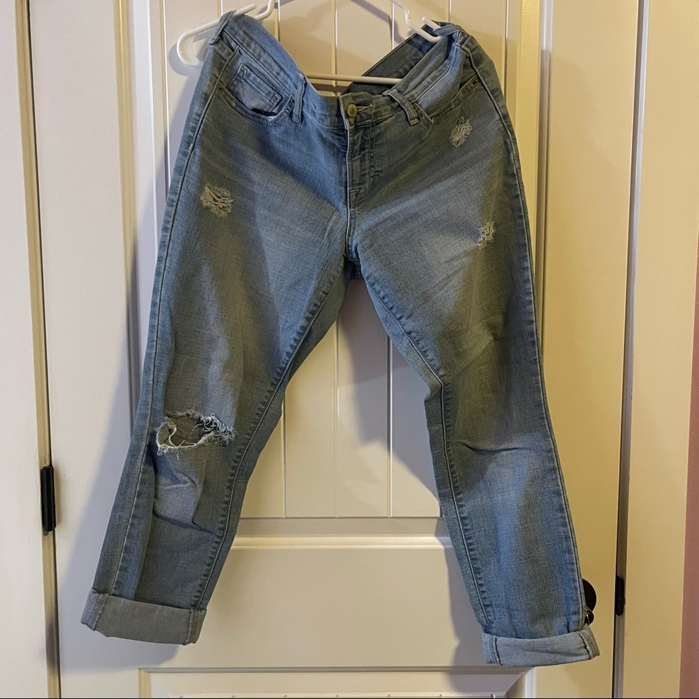 Ripped and Distressed Flirty Light Jeans